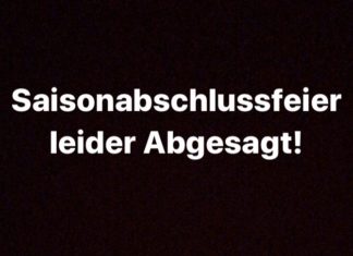 Saisonabschlussfeier Abgesagt