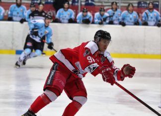 Louis Trattner trägt Scorpions-Farben