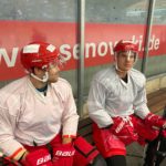 Jan Niklas Pietsch und Louis Trattner beim Training